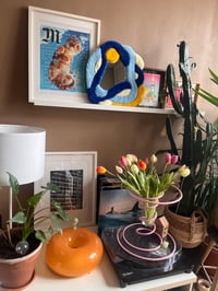 Image 3 of Miroir serpentin bleu 