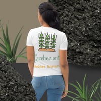 Image 2 of Geechee Unity Women's T-shirt (white)