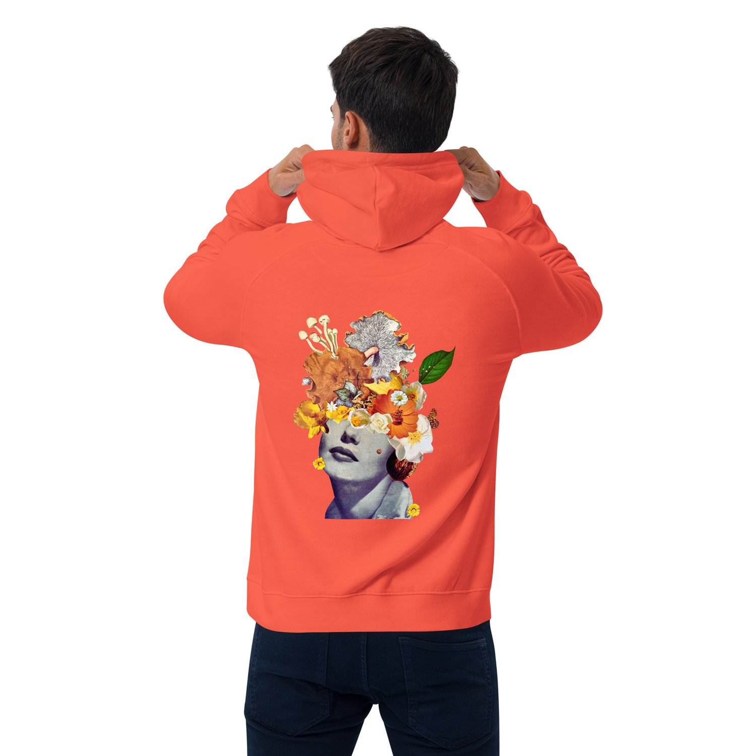 Image of She's a Lil Nuts - Unisex Eco Raglan - Organic Cotton Pullover Hoodie