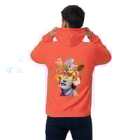 Image 9 of She's a Lil Nuts - Unisex Eco Raglan - Organic Cotton Pullover Hoodie