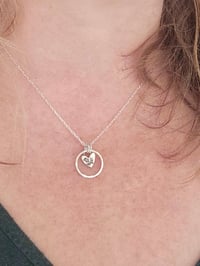 Image 5 of Thistle with Hammered Ring Necklace 