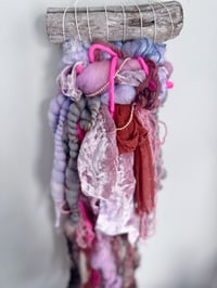 Image 9 of Pink & Purple Fiber Art Pack | Weaving, Earrings & Embroidery Set