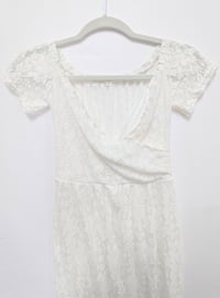 Image 4 of Wedding Season Ivory Lace Maternity Maxi Dress