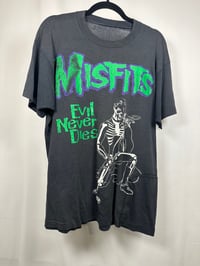 Image 1 of 80s Misfits Evil never dies shirt 