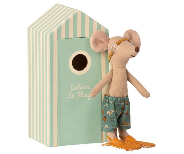 Image of Maileg - Beach Mouse Big Brother in Cabin