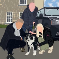 Image 2 of Family Faceless Portrait Print