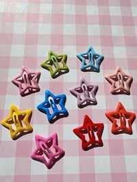 Image 1 of Candy color star clips 🌈