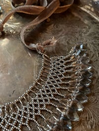 Image 3 of Beaded Blue Glass Necklace 