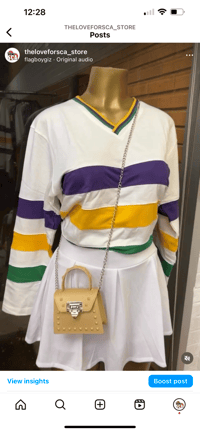 Image 2 of Unisex White V neck sweater 