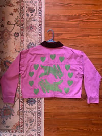 Image 1 of "Make Haste" - Magenta Printed Jacket