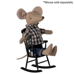 Image of Maileg - Rocking Chair Mouse Anthracite 