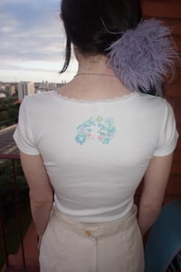 Image 2 of ♫• ℜ3𝔫 + 𝔗3𝔰0𝔯𝔬 ★Clover Dream BABY TEE with SLEeves