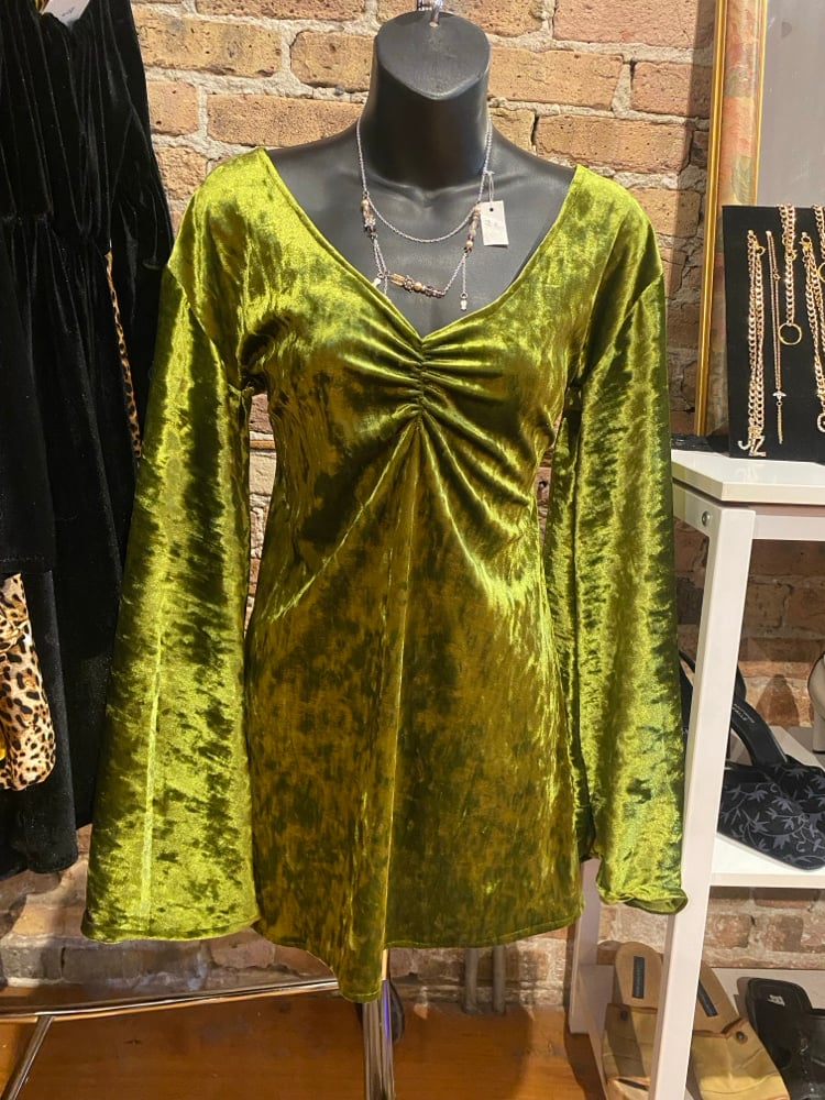 Image of Bell Dress Green