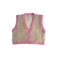 Image 1 of Stargazer Lily Button Front Mohair Vest