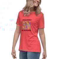 Image 4 of Women's Relaxed T-Shirt, Spread Kindness Like WildflowersTee