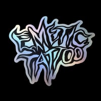 Emetic Tattoo Holographic Logo Sticker