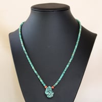Image 2 of 1 strand turquoise Nugget necklace