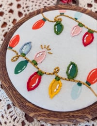 Image 2 of 3" White sting of lights ornament