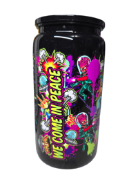 Image 3 of ACK! ACK! 16oz Plastic can cup with lid