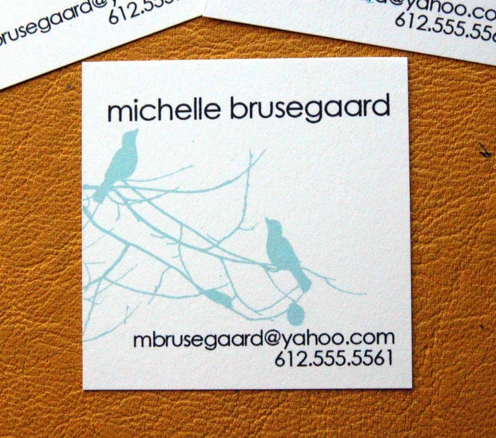 Birds and Branches Calling Cards-Four Colorways available