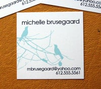 Image 1 of Birds and Branches Calling Cards-Four Colorways available