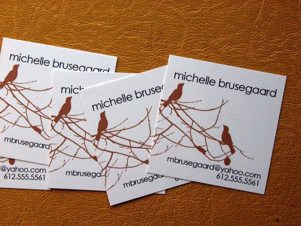 Birds and Branches Calling Cards-Four Colorways available