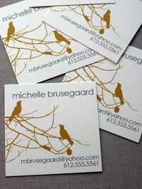 Image 2 of Birds and Branches Calling Cards-Four Colorways available