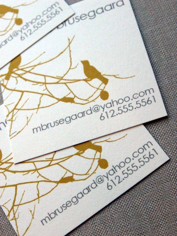 Birds and Branches Calling Cards-Four Colorways available