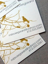 Image 5 of Birds and Branches Calling Cards-Four Colorways available