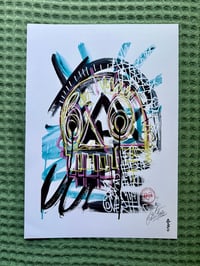 Image 2 of SKULLY TURQ Print 