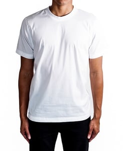 Image of White Poplin T-Shirt