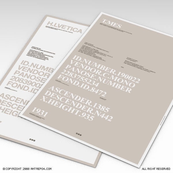 Image of Sans & Serif Poster set (2 posters)