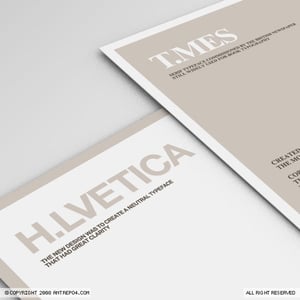 Image of Sans & Serif Poster set (2 posters)