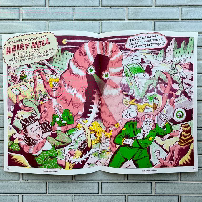 Hair World Comics by Ryan Heshka - DELUXE LTD ED/SIGNED & #'D Image 3