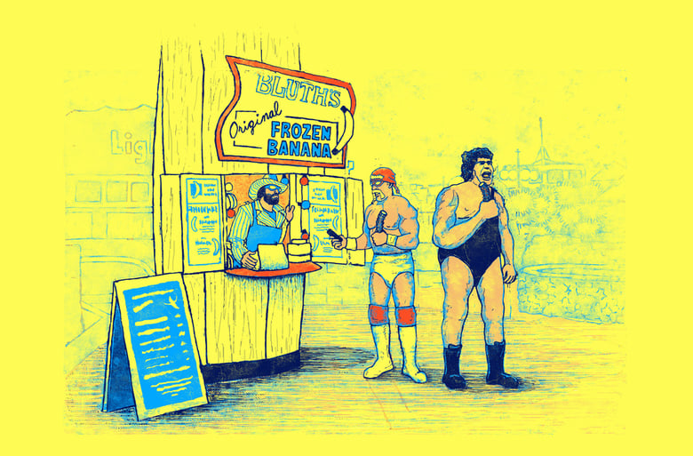 Image of There's Always Pro Wrestlers At The Banana Stand AP Edition