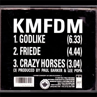 KMFDM-Godlike CD Single/Original-Out Of Print!