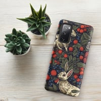 Image 11 of Boho Nature Cottagecore Inspired White Rabbits Among Berries Tough case for Samsung®