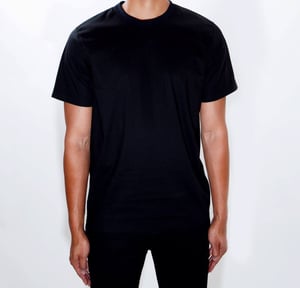 Image of Black Poplin T-shirt