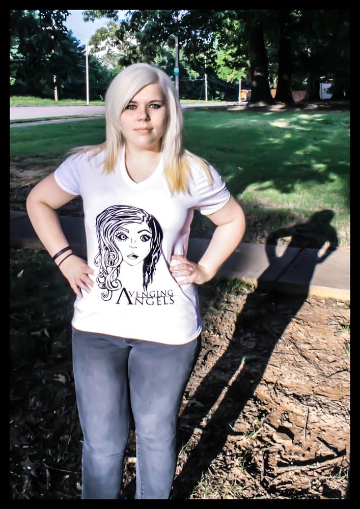 Image of Avenging Angels V-Neck T-Shirt (Special Edition!)