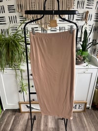 Image 4 of 2 piece tan pad sleeve top