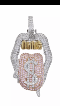 Iced out bling CZ cubin