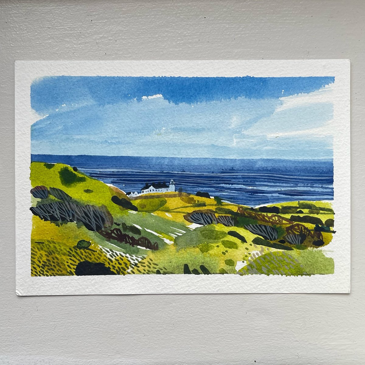 ‘Down to the lighthouse’ original on location painting