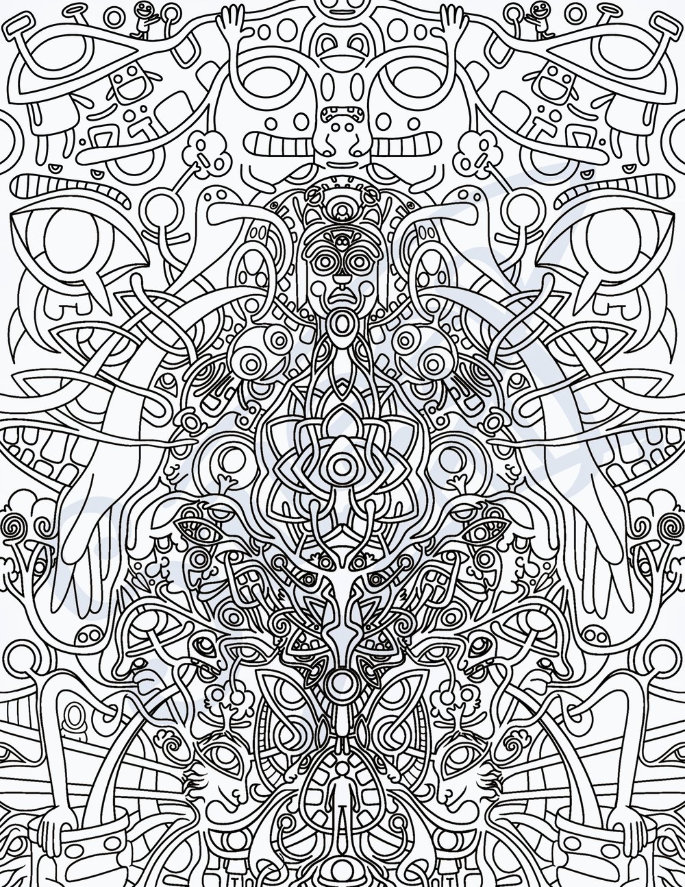 Image of Entities coloring book by Squeepz