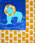 Image of Lounging Lion Receiving Blanket