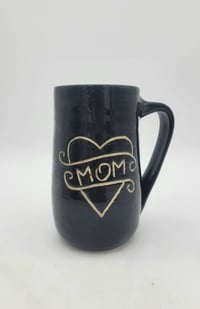 Image 2 of Black Mom Heart Mug 
