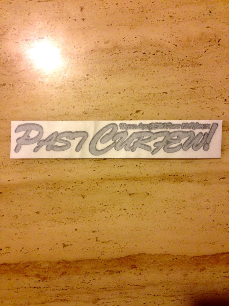 Image of Past Curfew Die Cut Limited