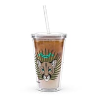 Image 1 of Clear plastic tumbler fl panther