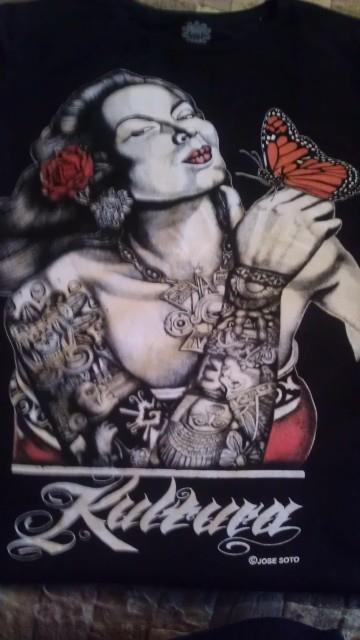 Image of Women's "La Doña" Portrait of a Beautiful tattooed Mexican star