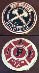 Image of Ann Arbor Firefighters - IAFF Local 693 Challenge Coin