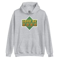 Image 1 of LOVE DC. GOGO "UPPER DECK" Gray Unisex Hoodie by MITCHCRAFT